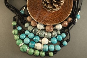 collane con perle in raku dolce